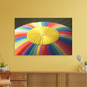 Heteluchtballon, nabij Methven, Canterbury 2 Canvas Afdruk (Insitu (Woonkamer))