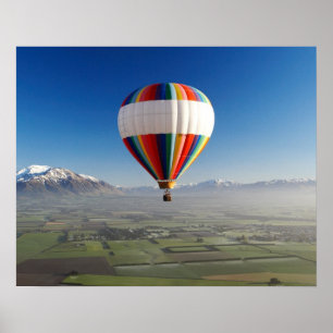 Heteluchtballon, nabij Methven, Canterbury 3 Poster
