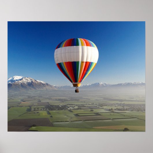 Heteluchtballon, nabij Methven, Canterbury 3 Poster (Voorkant)