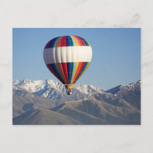 Heteluchtballon, nabij Methven, Canterbury Briefkaart