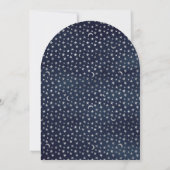  heteluchtballon Navy Blue Arch Baby shower Kaart (Achterkant)