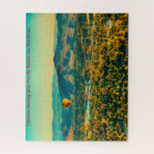 Heteluchtballon New Mexico.Kerstgroeten Legpuzzel (Verticaal)