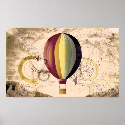 Heteluchtballon Poster (Voorkant)