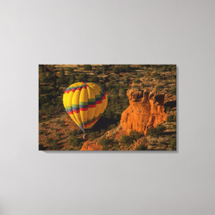 Heteluchtballon, Red Rock, Coconino Nationaal Canvas Afdruk
