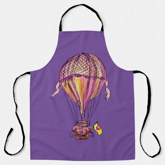 Heteluchtballon schort (Voorkant)