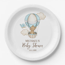 Heteluchtballon Teddybeer Wolk Vogel Baby Shower