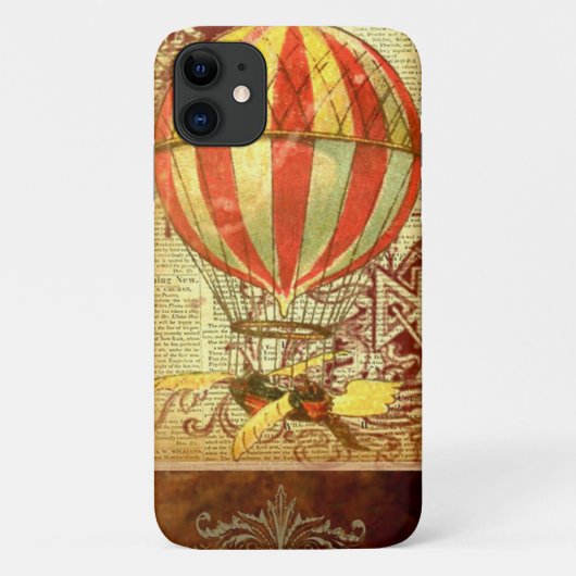  heteluchtballon Victoriaans illustratie Case-Mate iPhone Case (Achterkant)