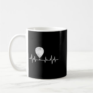 Heteluchtballon Vintage Hartslag Ecg Liefde Koffiemok