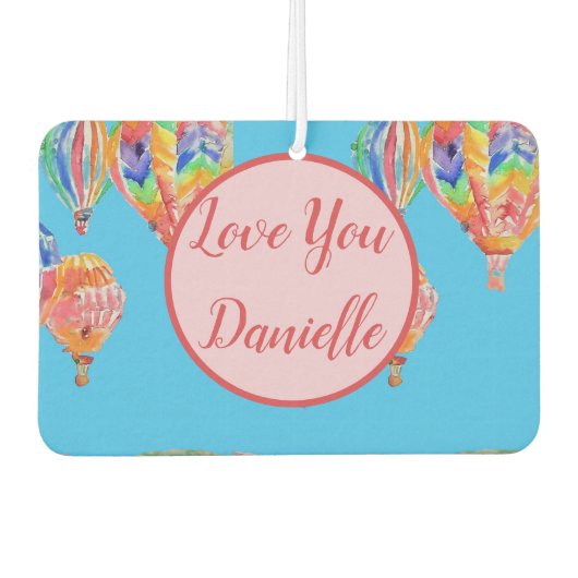 Heteluchtballon Waterverf Ballonnen Luchtverfrisser (Voorkant)