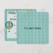  heteluchtballonnen Baby shower Kaart (Voorkant / Achterkant)