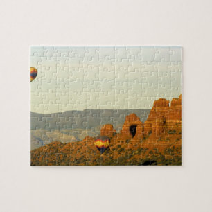 Heteluchtballonnen bij Sedona, Arizona, USA. Legpuzzel