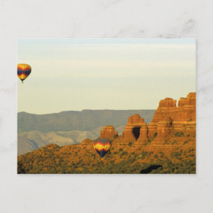 Heteluchtballonnen bij Sedona, Arizona, VS. Briefkaart