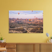 Heteluchtballonnen boven Cappadocia Canvas Afdruk (Insitu (Woonkamer))