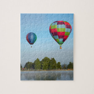 Heteluchtballonnen boven een meer, NZ Legpuzzel