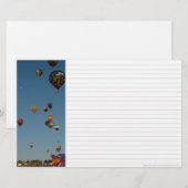 heteluchtballonnen briefpapier (Voorkant / Achterkant)