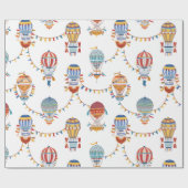 Heteluchtballonnen Cadeaupapier (Vlak)