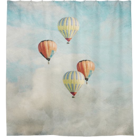 heteluchtballonnen douchegordijn (Voorkant)