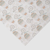  heteluchtballonnen en driewielers uit wit tissuepapier (Detail)