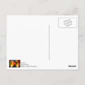 Heteluchtballonnen gloeien briefkaart (Achterkant)