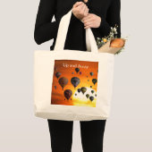 Heteluchtballonnen in vlucht Tote Bag (Voorkant (product))