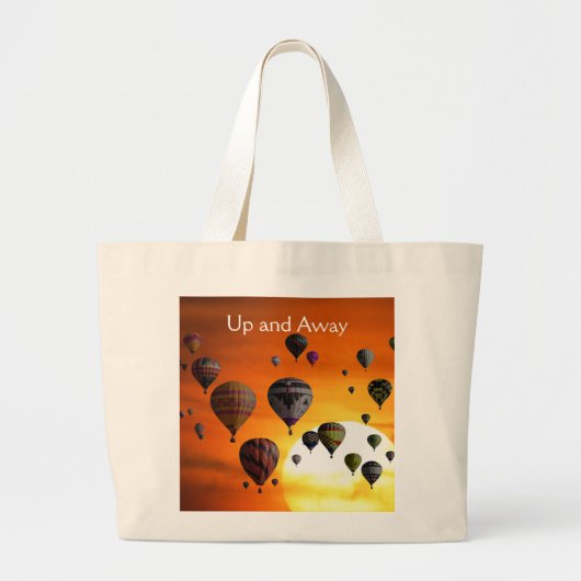 Heteluchtballonnen in vlucht Tote Bag (Voorkant)