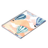 Heteluchtballonnen | Pastel Waterverf Notitieboek (Linkerzijde)