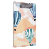 heteluchtballonnen | pastelkleurige Waterverf Klembord (Rechts)