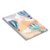 heteluchtballonnen | pastelkleurige Waterverf Notitieboek (Rechterzijde)