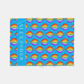 Heteluchtballonnen patroon fleece deken voor kinde (Voorkant (Horizontaal))