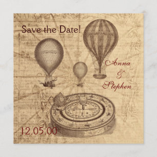  heteluchtballonnen Sla de datum op Save The Date