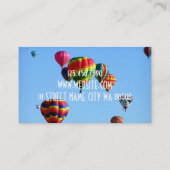 Heteluchtballonvluchten Visitekaartje (Achterkant)