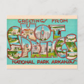 Heteluchtkuurplaats Arkansas Vintage Ansichtkaart  Briefkaart (Voorkant)