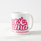 Heteluidt mama bakt geboortedatum roze mok (Voorkant rechts)