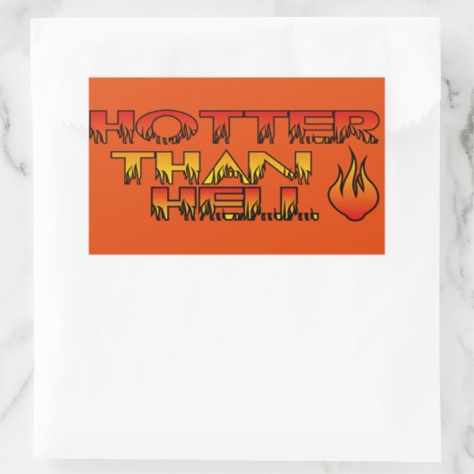 Heter dan de hel Sticker (Tas)