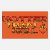 Heter dan de hel Sticker (Voorkant)