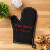 Heter dan mijn liquidaties Crypto Degen Oven Mitt Ovenwant (Top down)