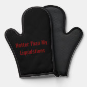 Heter dan mijn liquidaties Crypto Degen Oven Mitt Ovenwant (Voorkant / Achterkant)