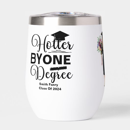 Heter Door Één Graad Afstuderen zwart-wit (Voorkant)