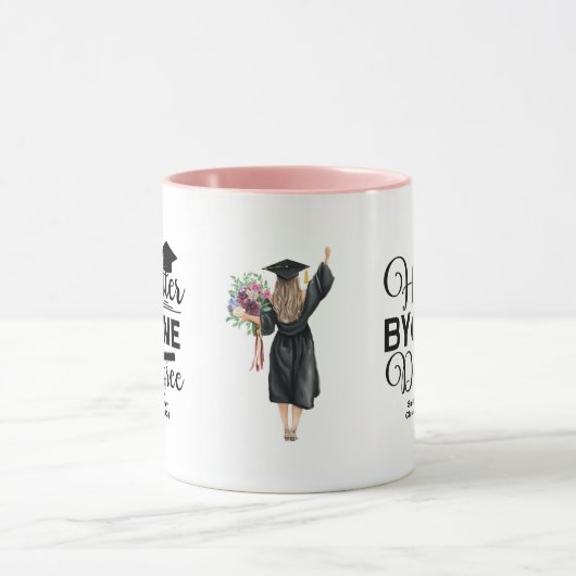 Heter Door Één Graad Afstuderen zwart-wit Mok (Midden)