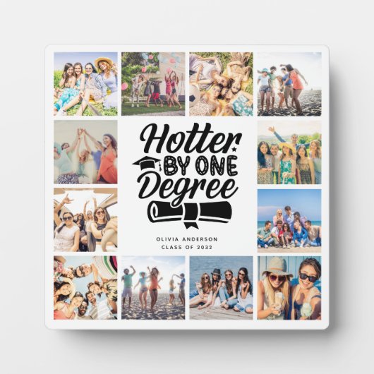 Heter door één graads Afstudeerder fotocollageheri Fotoplaat (Voorkant)