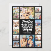 Heter door één graads Fotocollage Afstudeerder Par Kaart (Voorkant)