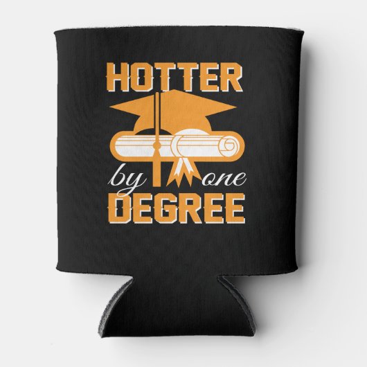 Heter door één graads Pride Afstuderen geschenken Blikjeskoeler (Voorkant)