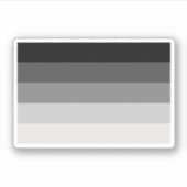 Hetero Pride vlag, rechte Pride vlag Sticker (Voorkant)