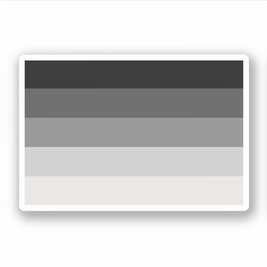 Hetero Pride vlag, rechte Pride vlag Sticker (Voorkant)