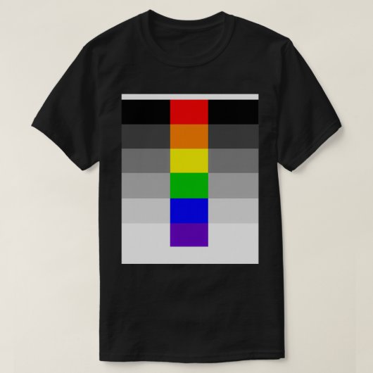 Heteroflexibele Pride Flag Grafisch T-shirt (Design voorkant)