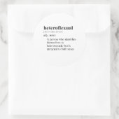 HETEROFLEXUEEL RONDE STICKER (Tas)