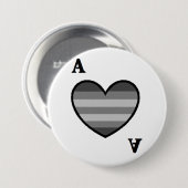 Heteroromantische aseksuele ACE-Button Ronde Button 7,6 Cm (Voorkant /achterkant)