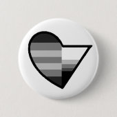 Heteroromantische demiseksuele Button (Voorkant)