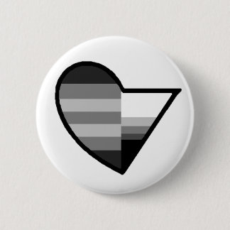 Heteroromantische demiseksuele Button