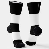 Heteroseksueel zwart wit gestreept LGBT Sokken (Gebogen)